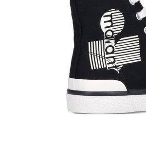 Black Canvas High Top Sneakers
