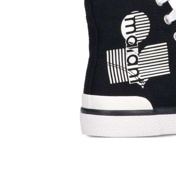 Black Canvas High Top Sneakers