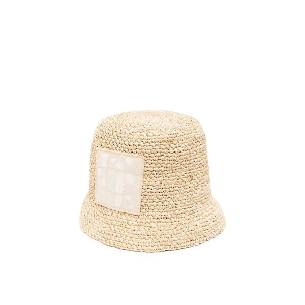 Beige Raffia Cap (Baseball Hat)