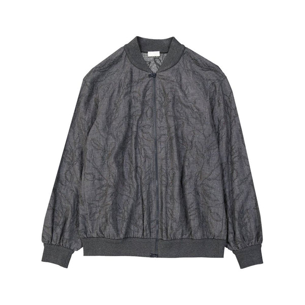 Gray Virgin Wool Bomber