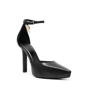Black Calfskin High Heel Pumps