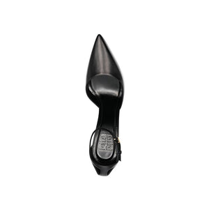 Black Calfskin High Heel Pumps