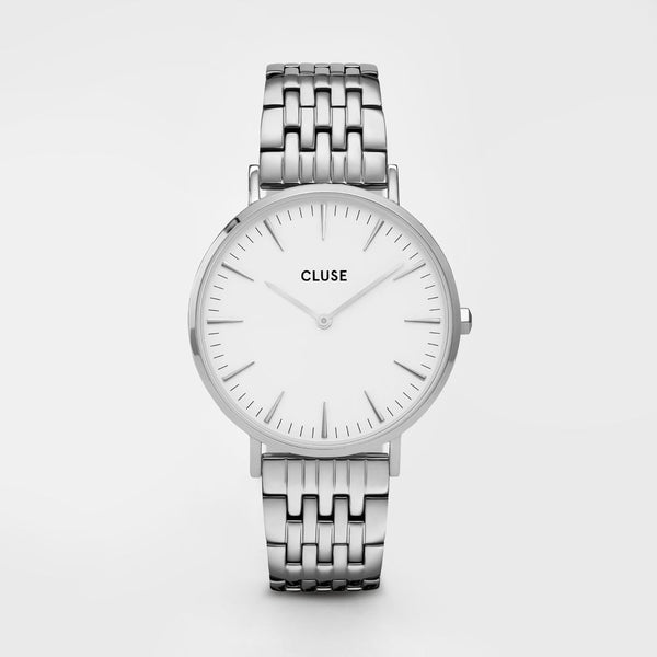 Silver Stainless Steel Dress Watch