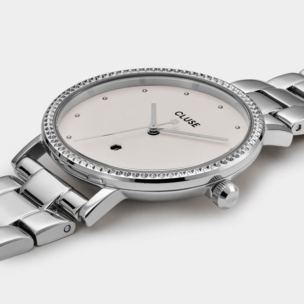 Silver Stainless Steel Bracelet Watch