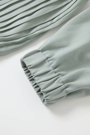 Pleated Zip Up Jacket