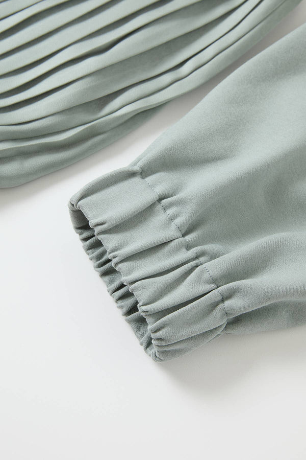 Pleated Zip Up Jacket