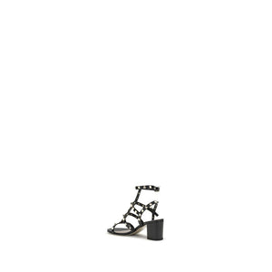 Black Calf Leather Bos Taurus Platform Sandals