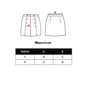 Green Viscose Mini Skirt