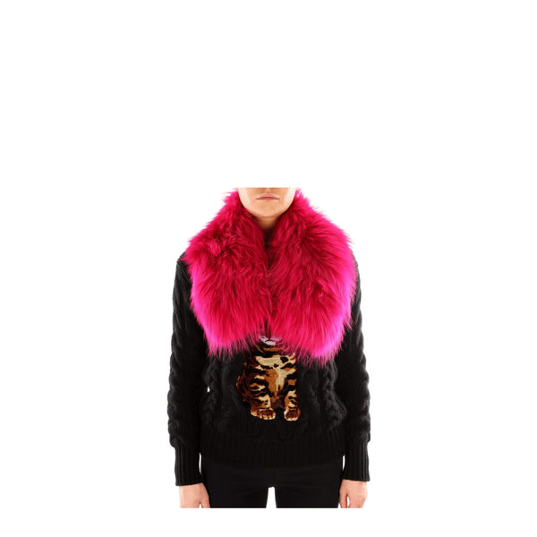 Pink Fur Foulard