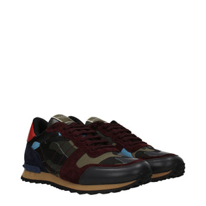 Green Leather Athletic Sneakers