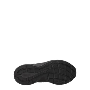 Black Fabric Athletic Sneakers