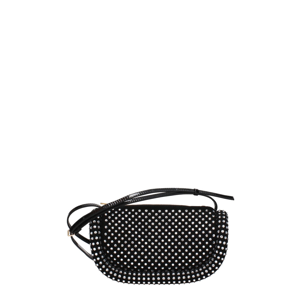 Black Leather Crossbody Bag
