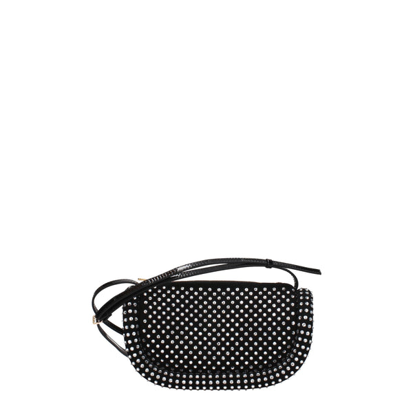Black Leather Crossbody Bag