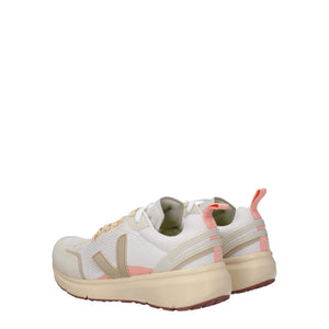 Beige Fabric Athletic Sneakers