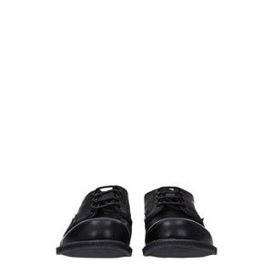 Black Leather Oxfords And Derbies