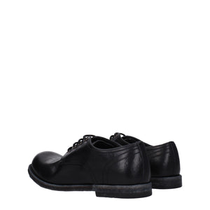 Black Leather Oxfords And Derbies
