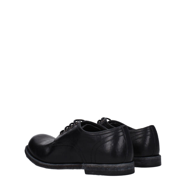 Black Leather Oxfords And Derbies