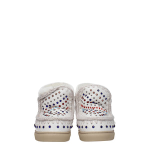 White Leather Ankle Boots