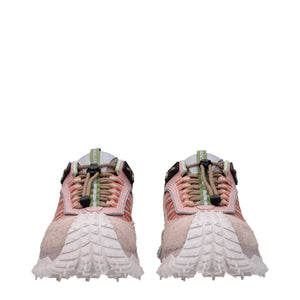 Pink Leather Athletic Sneakers