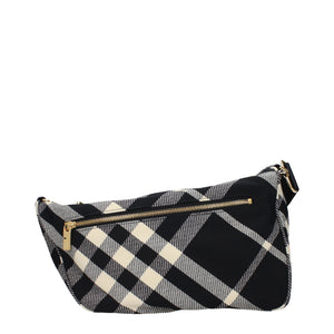 Black Fabric Crossbody Bag