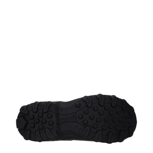 Black Cotton Ankle Boots