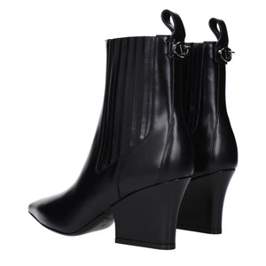Black Leather Ankle Boots