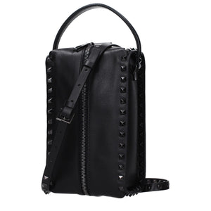 Black Leather Clutch Bag