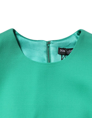 Green Sleeveless Bodycon A-line Mini Dress