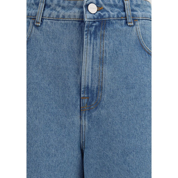 Blue Cotton Relaxed Fit Jeans