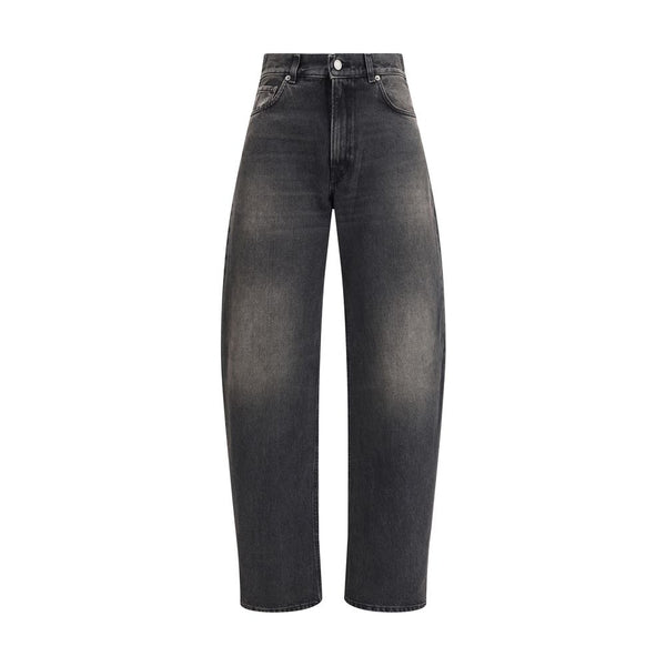 Black Cotton Relaxed Fit Jeans