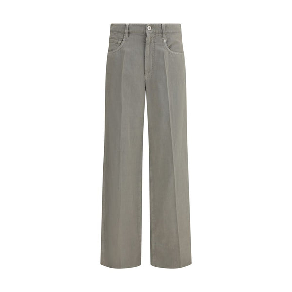 Bicolor Cotton Relaxed Fit Jeans
