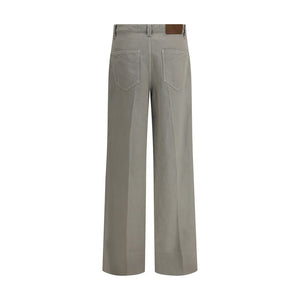 Bicolor Cotton Relaxed Fit Jeans