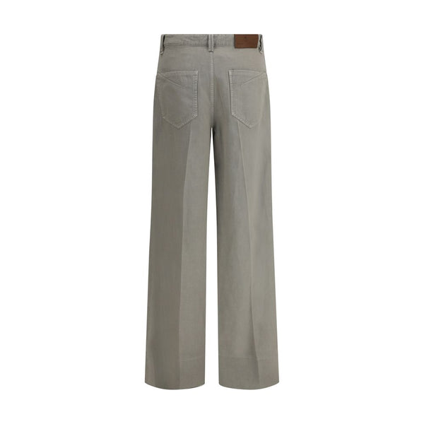 Bicolor Cotton Relaxed Fit Jeans