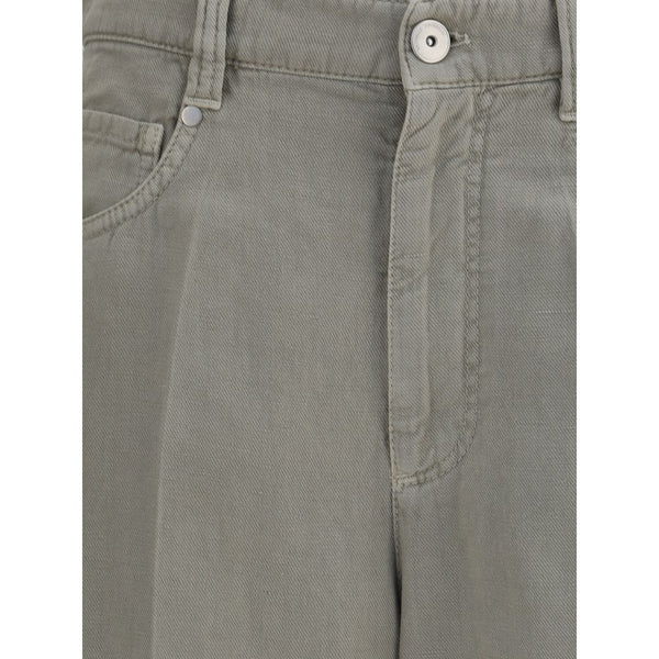 Bicolor Cotton Relaxed Fit Jeans