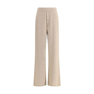 Beige Cashmere Casual Pants