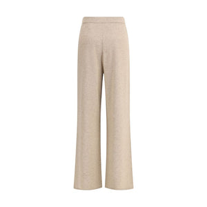 Beige Cashmere Casual Pants