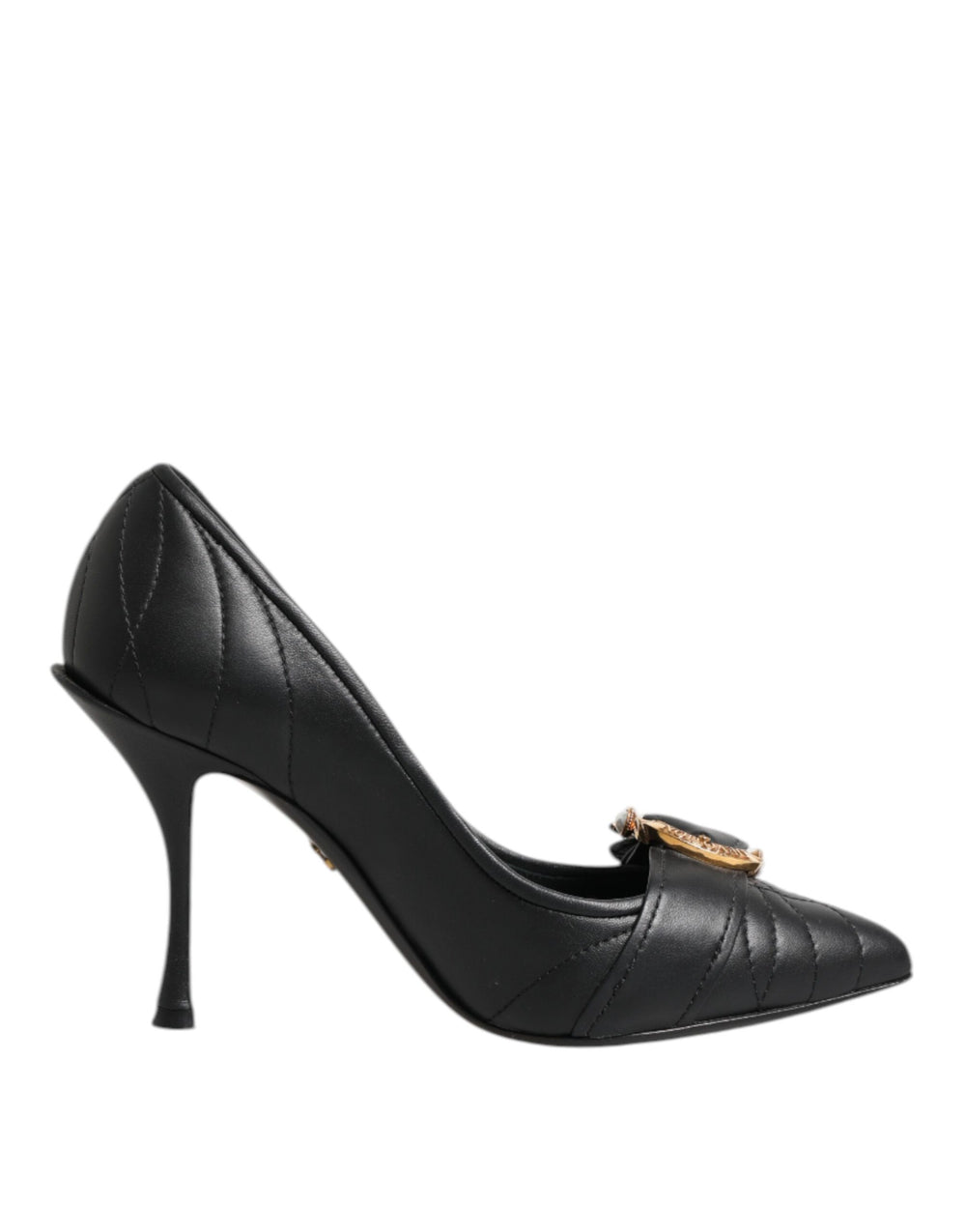 Black Devotion Leather Heels Pumps Shoes