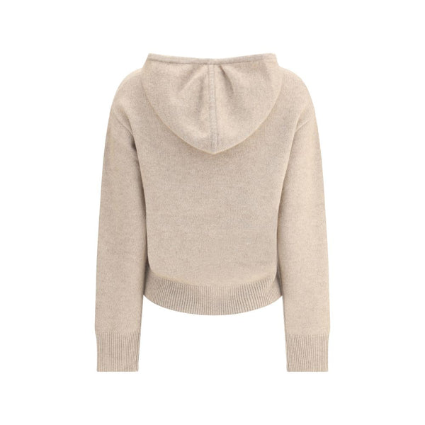 Beige Cashmere Hoodie