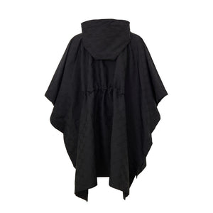 Black Polyester Trench Coat
