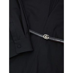 Black Wool Jumpsuit