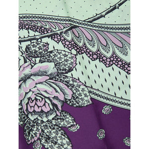 Green Silk Casual Pants