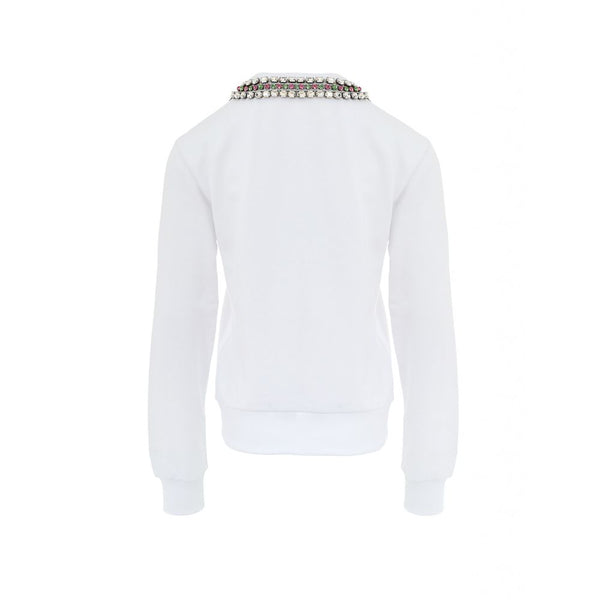 White Cotton Sweatshirt