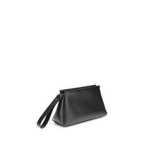 Black Calf Leather Bos Taurus Clutch Bag