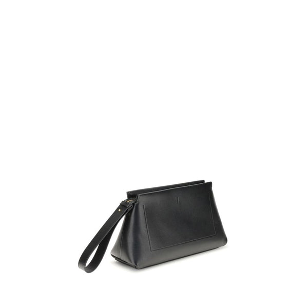 Black Calf Leather Bos Taurus Clutch Bag