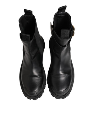 Black Gold DG Logo Trekking Calf Boots Shoes