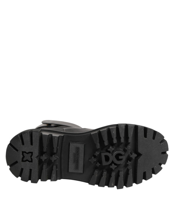 Black Gold DG Logo Trekking Calf Boots Shoes