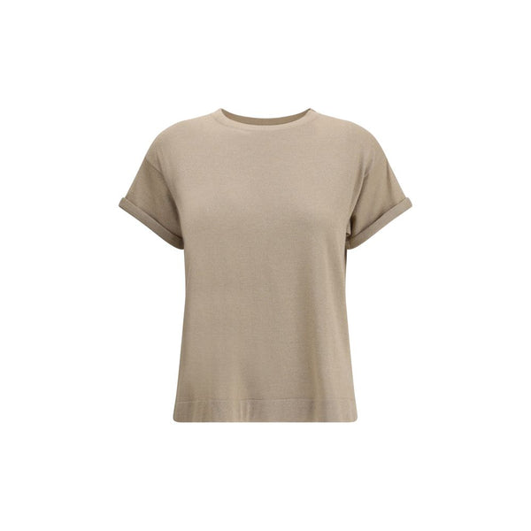 Beige Nylon T-Shirt