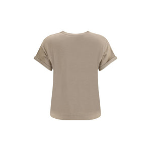 Beige Nylon T-Shirt