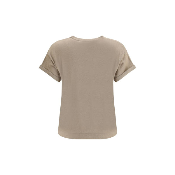 Beige Nylon T-Shirt