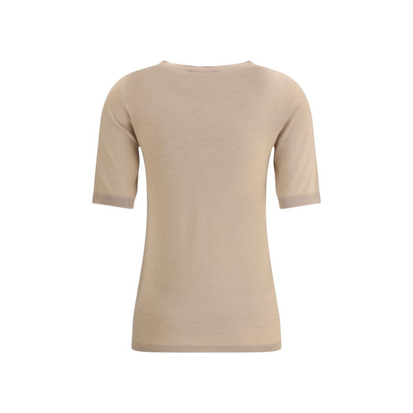 Beige Cashmere T-Shirt